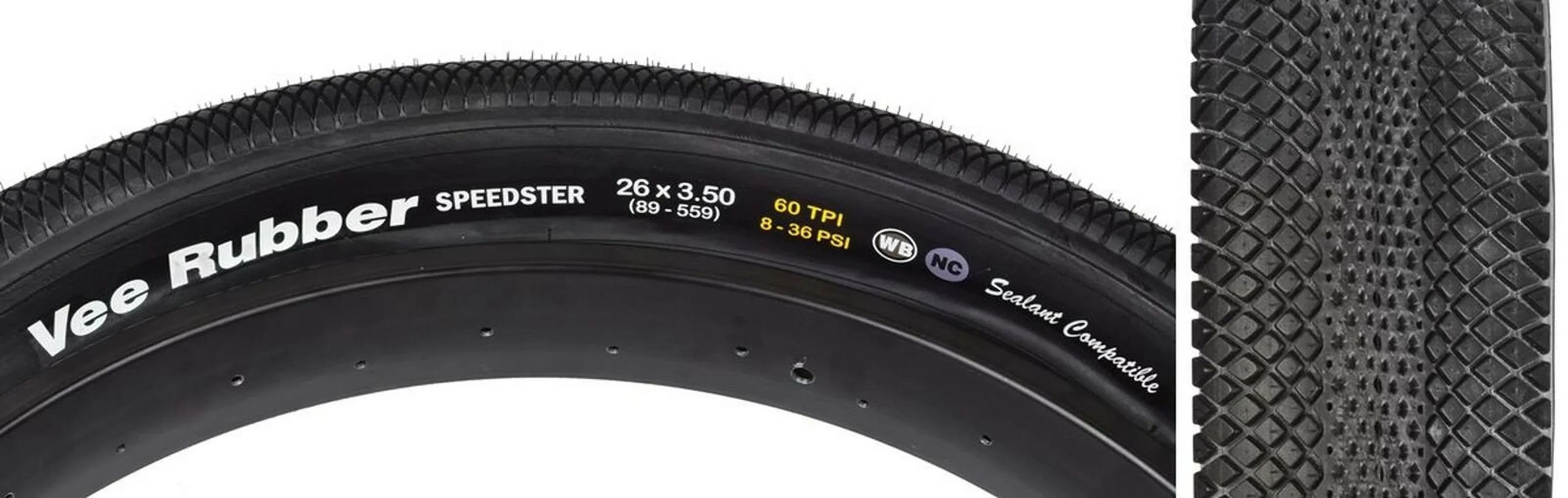 Vee Tire Speedster 26X3.5 Bk Wire