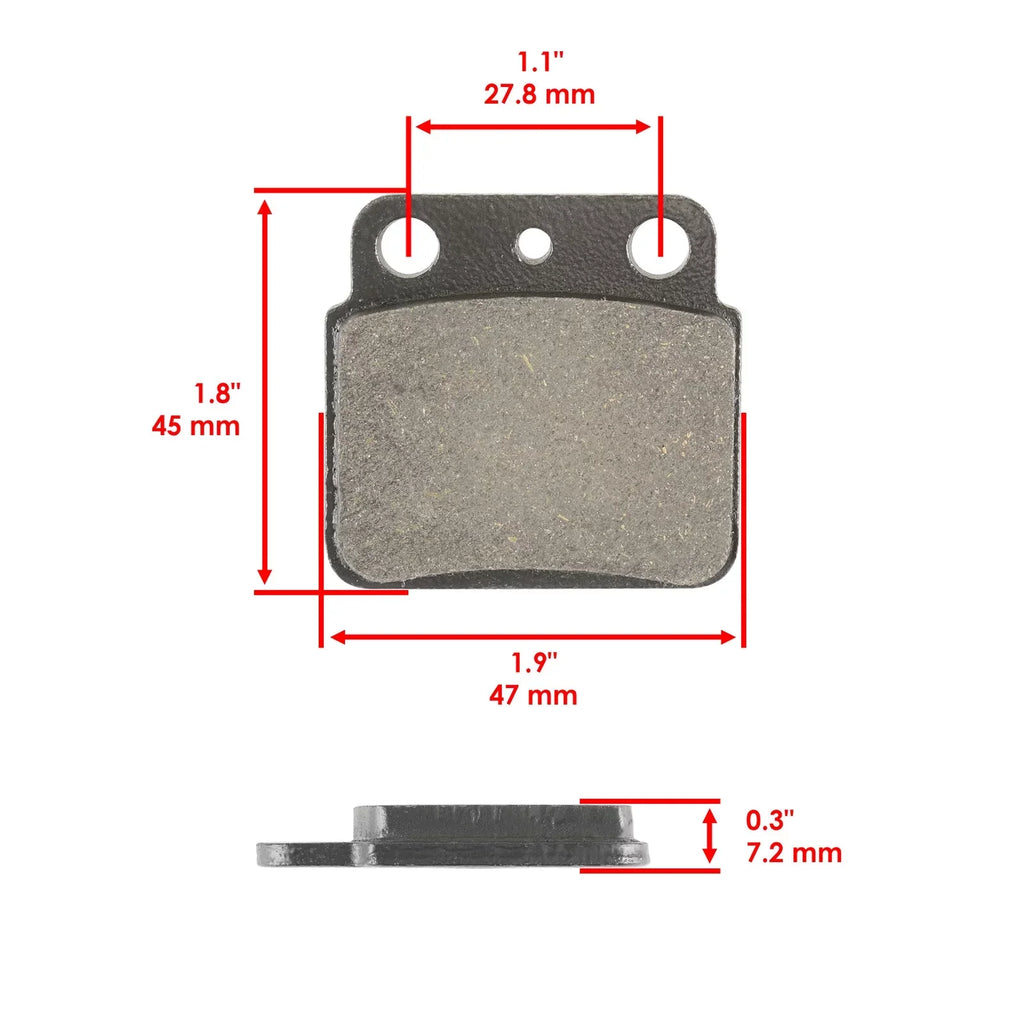 Front & Rear Brake Pads for Suzuki LT500R Quadracer 500 1987 1988 1989 1990