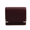 Pre-Owned Cartier Cabochon L3000570 Unisex Calfskin Coin Purse/coin Case Bordeaux (Good)