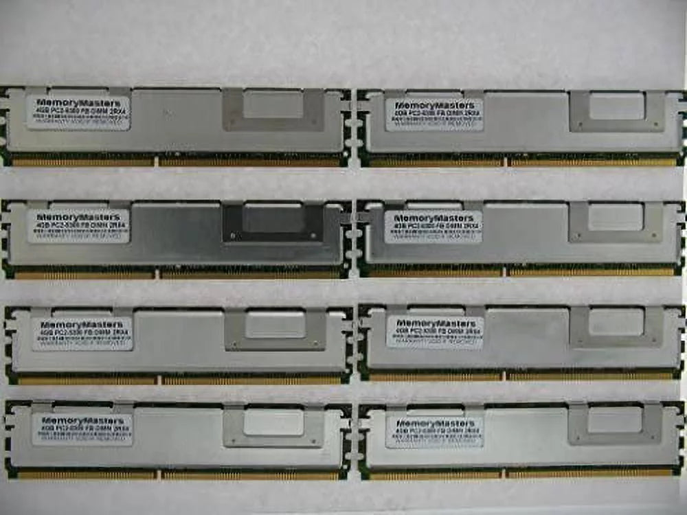 Memorymaster 32GB Kit (8x4GB) Fully Buffered Memory Ram for DELL Servers and WORKSTATIONS : PowerEdge 1900 1950 1950 III 1955 2900 2900 III 2950 2950 III M600 R900 SC1430 - Not for Desktop or laptops