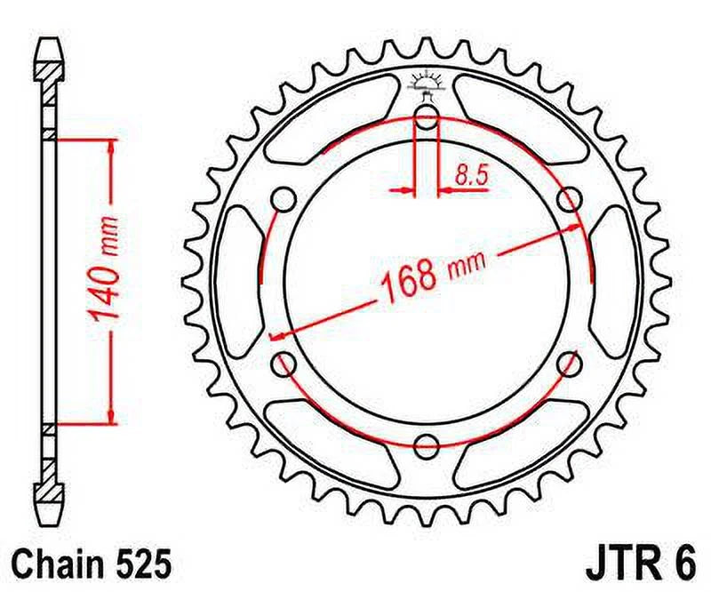 Front & Rear Sproket Kit for BMW F800 R-JTR6.47 for 8.5mm bolts-K73 09-16 JT Sprockets