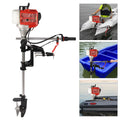 2-Stroke 2.3HP 52CC Outboard Boat Motor Engine Pull Starter w/Air Cooling System