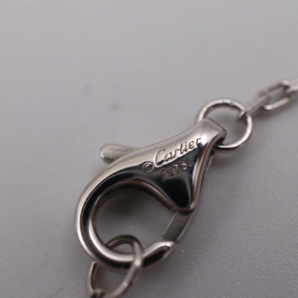 Pre-Owned CARTIER Cartier Trinity necklace CRB7224532 K18WG ceramic diamond white gold Dark Final Point 750 (Good)