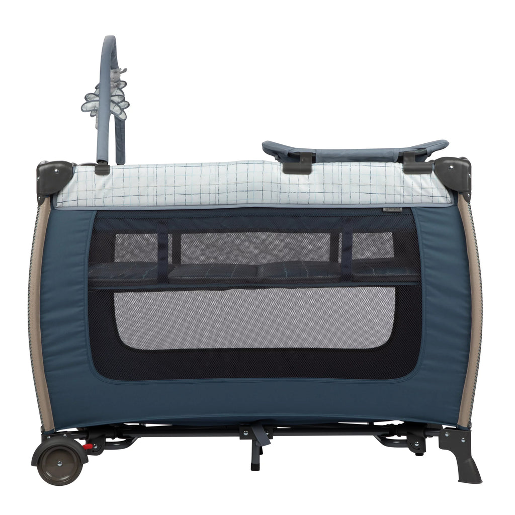 Monbebe Willow Rocking Play Yard with Full Size Bassinet, Plaid