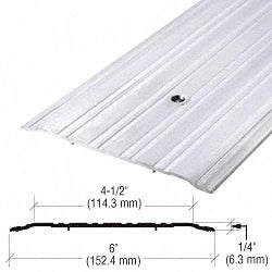 CRL 49A36 6" Aluminum Commercial Saddle Threshold - 36-1/2" Length