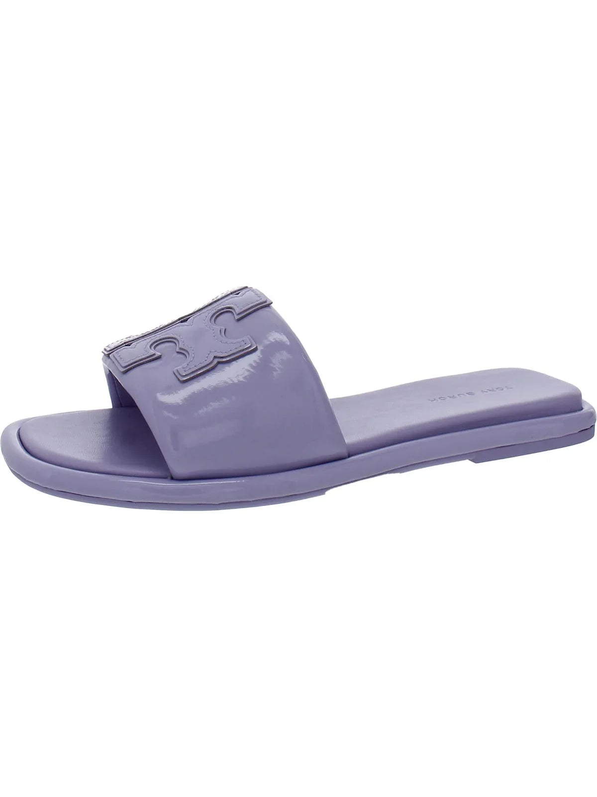 Tory Burch Individuals Double T Sport Slide Leather Slides Flat Sandals