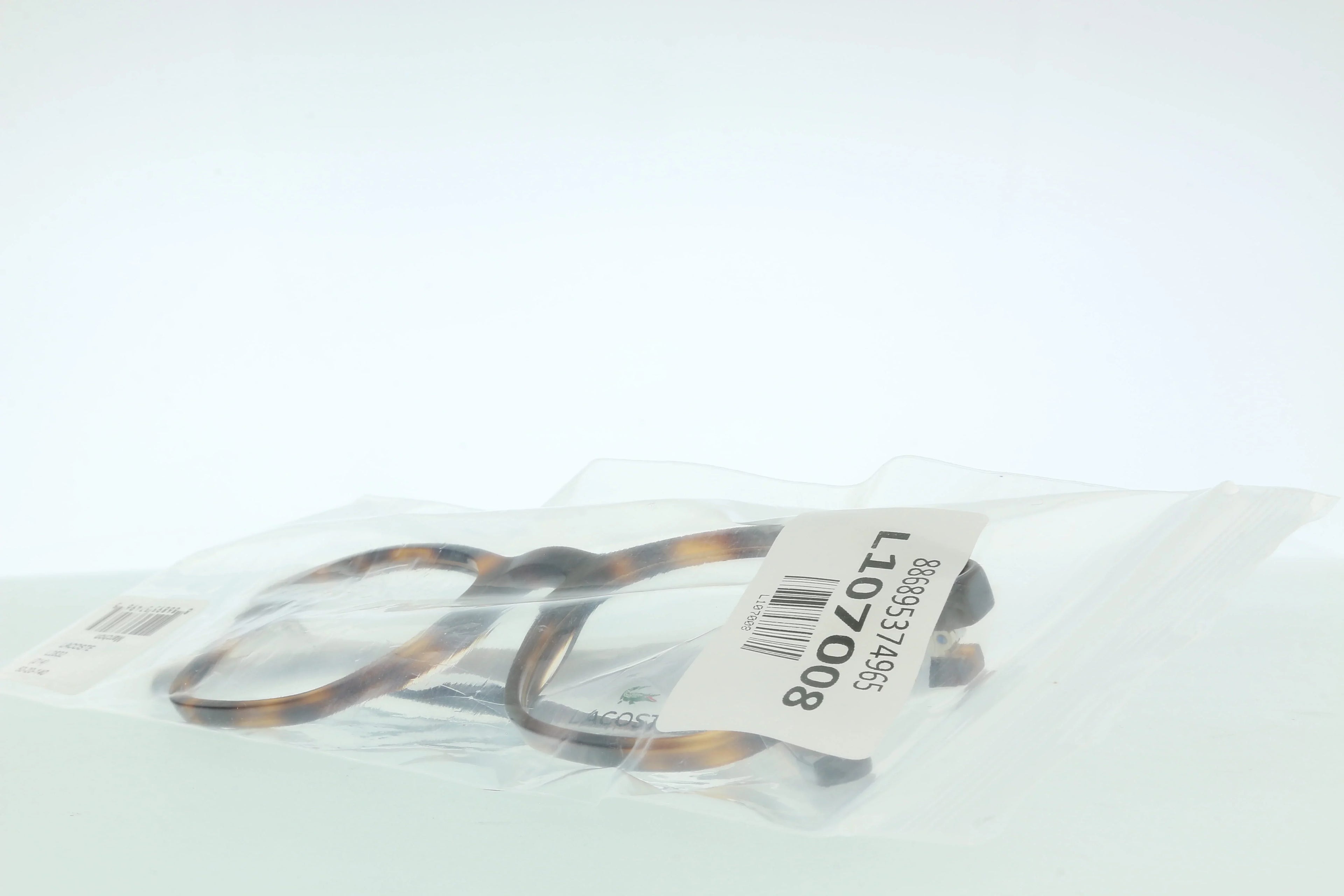 Lacoste L2832 214 Havana Modified Rectangle Eyeglasses for Gentlemen