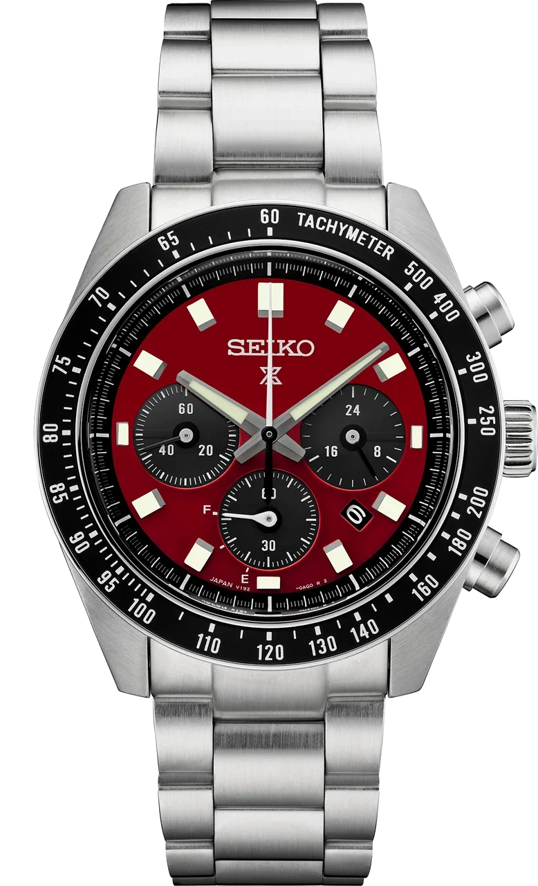 Seiko Prospex SSC927 Speedtimer Solar Chronograph Crimson Red