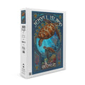 Jekyll Island, Georgia, Sea Turtle Art Nouveau (19x27 inches, Premium 500 Piece Jigsaw Puzzle for Adults and Family, Made in USA)