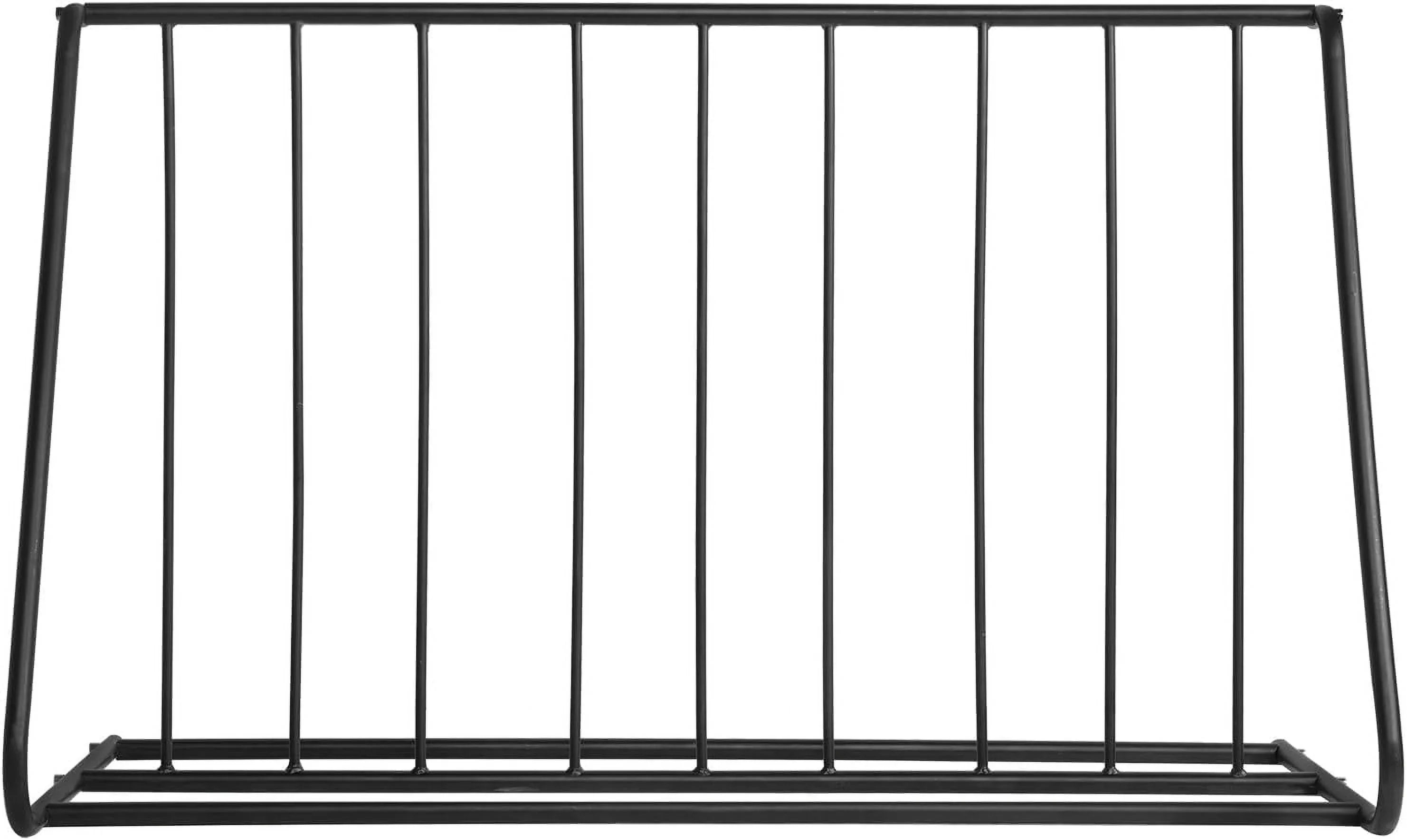 YGDU 6-Bicylce Capacity Steel Channel Double-Sided Bike Rack Stand/Grid Bicycle Parking Storage Holder, Dark