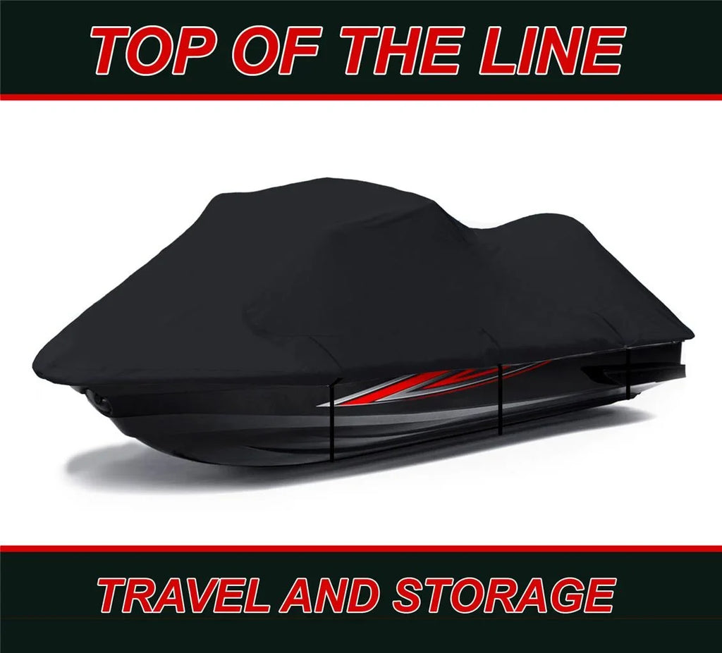 Midnight PWC 600D JET SKI Cover Compatible for Kawasaki ZXi 1100 / JH1100 1996 1997 1998 1999 2000 2001 2002 2003 2 Seater