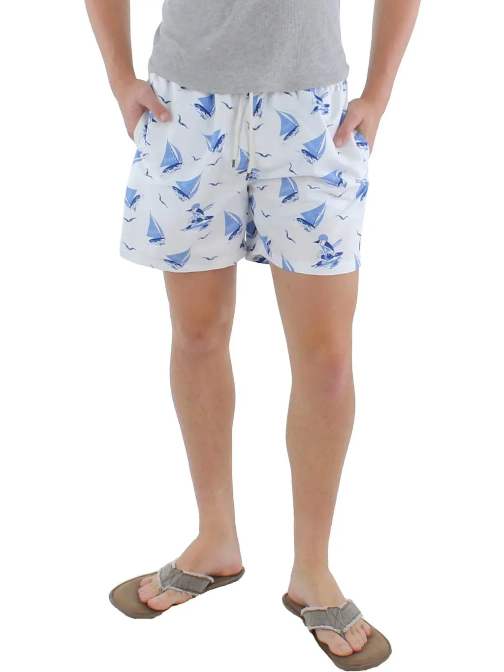 Polo Ralph Lauren People Sailboat Printed Beachwear Swim Trunks