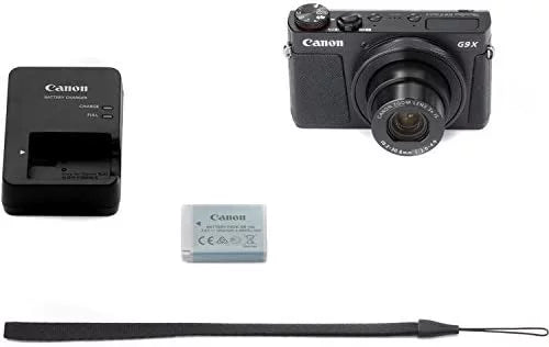 Canon Powershot G9 X Mark II Point & Shoot Digital Camera Bundle w/Tripod Hand Grip, 64GB SD Memory, Case and More Midnight