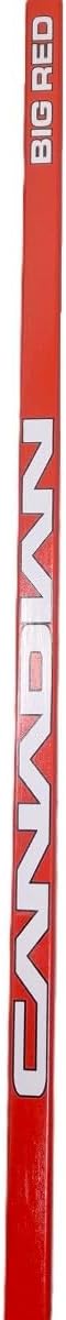 Fischer Canadian Big Red 3-Pack Hockey Sticks - Junior | 50 Flex, P92 Curve | Full ABS Off-Ice Blade, Wood Shaft | Junior, 3 Pack
