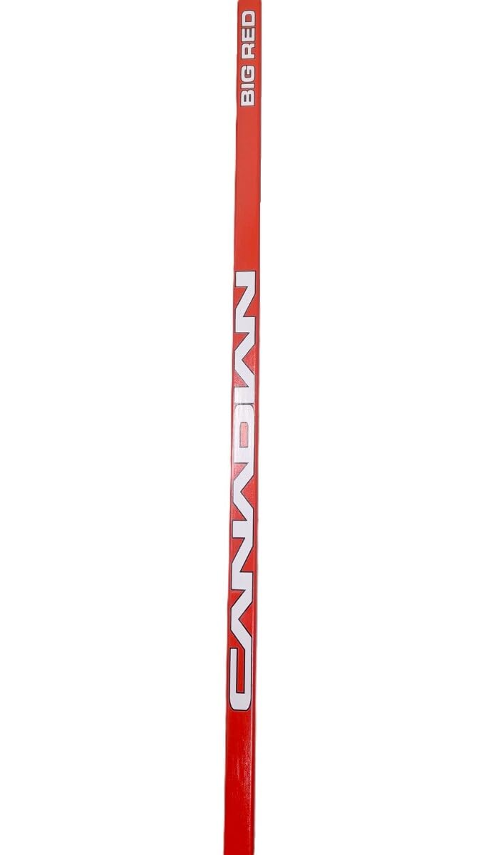 Fischer Canadian Big Red 3-Pack Hockey Sticks - Junior | 50 Flex, P92 Curve | Full ABS Off-Ice Blade, Wood Shaft | Junior, 3 Pack