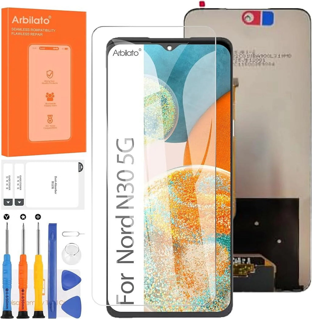 Screen for Oneplus Nord N30 5G Screen Individuals for 1+ Nord N30 LCD Screen CPH2513,CPH2515 Touch Display Digitizer Assembly Repair Ebony No Frame)