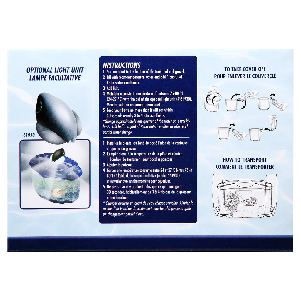 Marina Betta Pals Aquarium Starter Kit, Purple, 0.5-Gallon