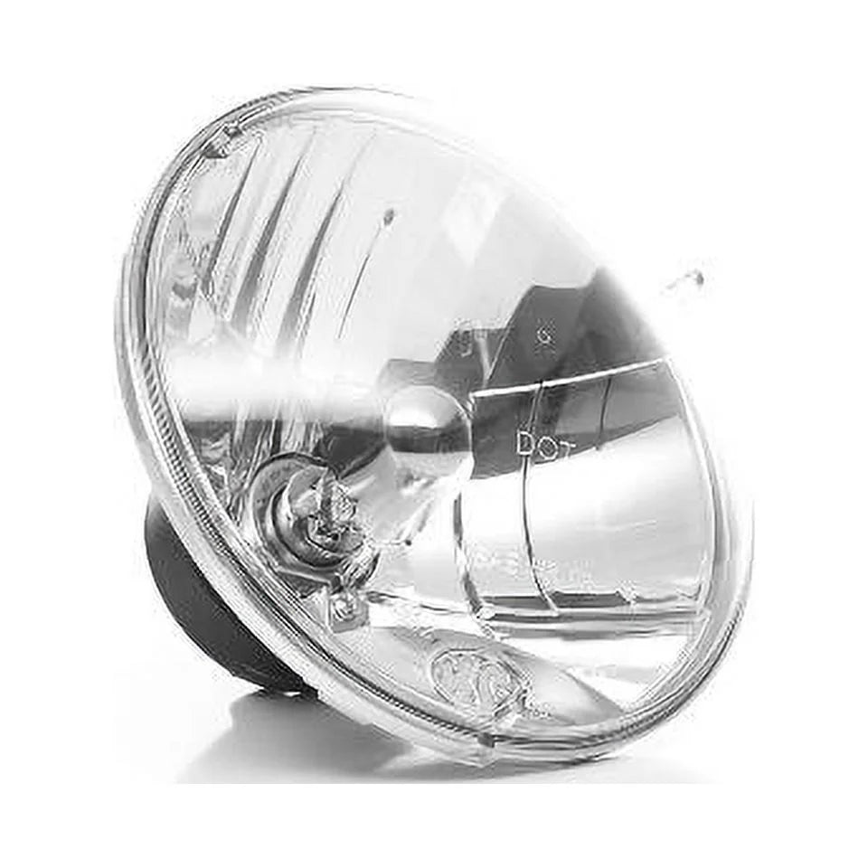 KC HiLiTES 42302 H4 Headlight Conversion Kit for Jeep JK, chrome, size:- 7 inches diameter