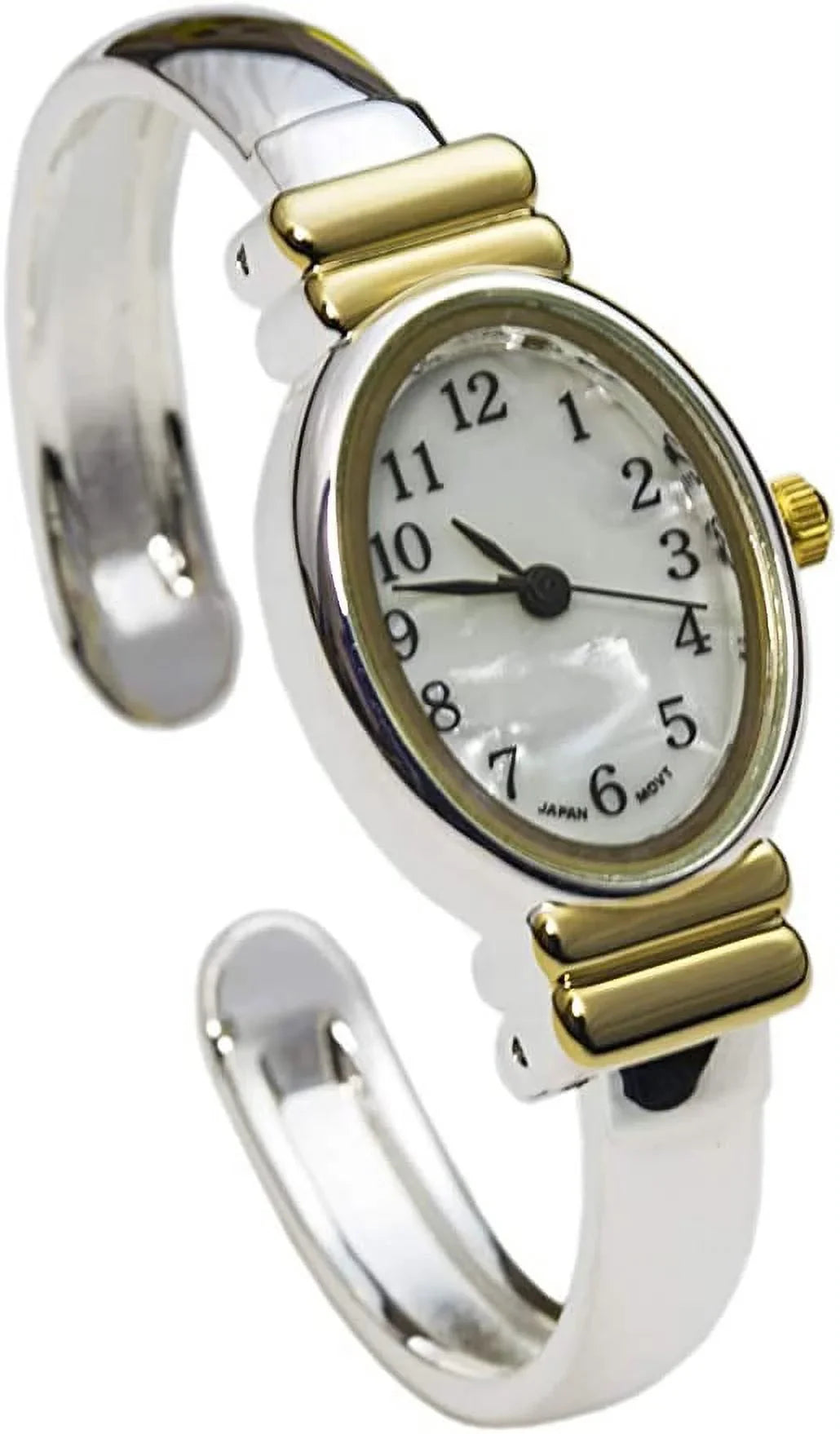 Excellent Watches-Geneva 20mm Platinum Individuals Cuff Watch 8200 (Two-Tone)