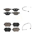 Transit Auto - Front Rear Ceramic Disc Brake Pads And Wear Sensors Kit For 2016 Jaguar F-Type Project 7 with 5.0L With Cast Iron KTW-100247