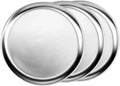 TrueCraftware- Set of 3 Aluminum 22” Pizza Tray Pan Wide Rim- Bakeware Round Pizza Pan Pizza Tray Baking Tray Round Baking Tray for Home Kitchen Pizzeria & Restaurants