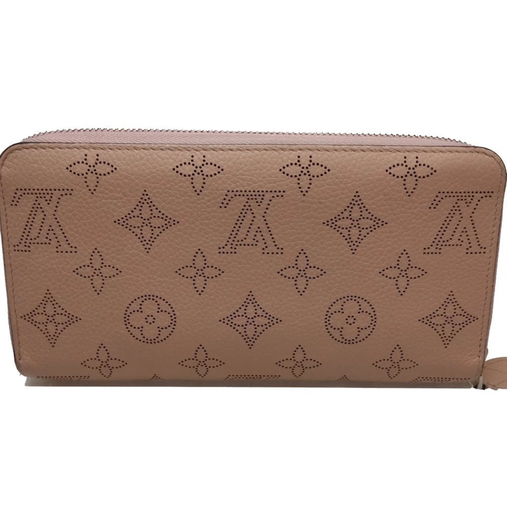 Pre-Owned LOUIS VUITTON Zippy Wallet M61868 Long Monogram Mahina Magnolia (Pink) 083014 (Good)