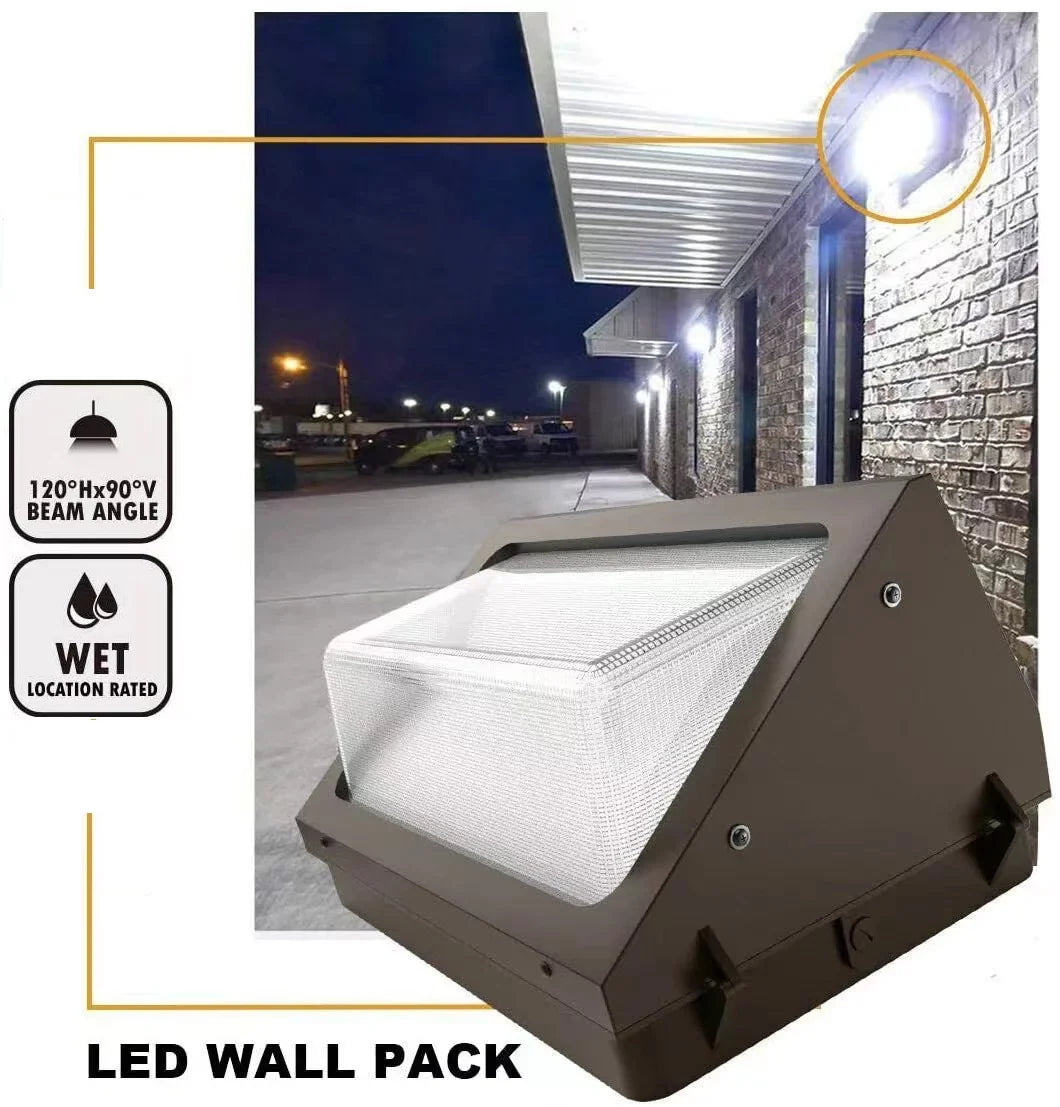 Antec 40W Outdoor LED Wall Pack Light, 5000 People 5000K, 100-277VAC, UL/DLC , IP65 Weather Resistant,