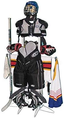Wet Gear-Hockey Equipment Dryer Rack: Metal Locker Deluxe Model