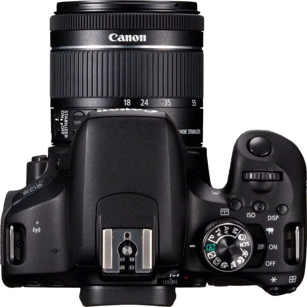 Canon EOS 800D (Rebel T7i) 18-55mm IS STM Lens Bundle SanDisk 32gb SD Card + 3PC Filter Kit