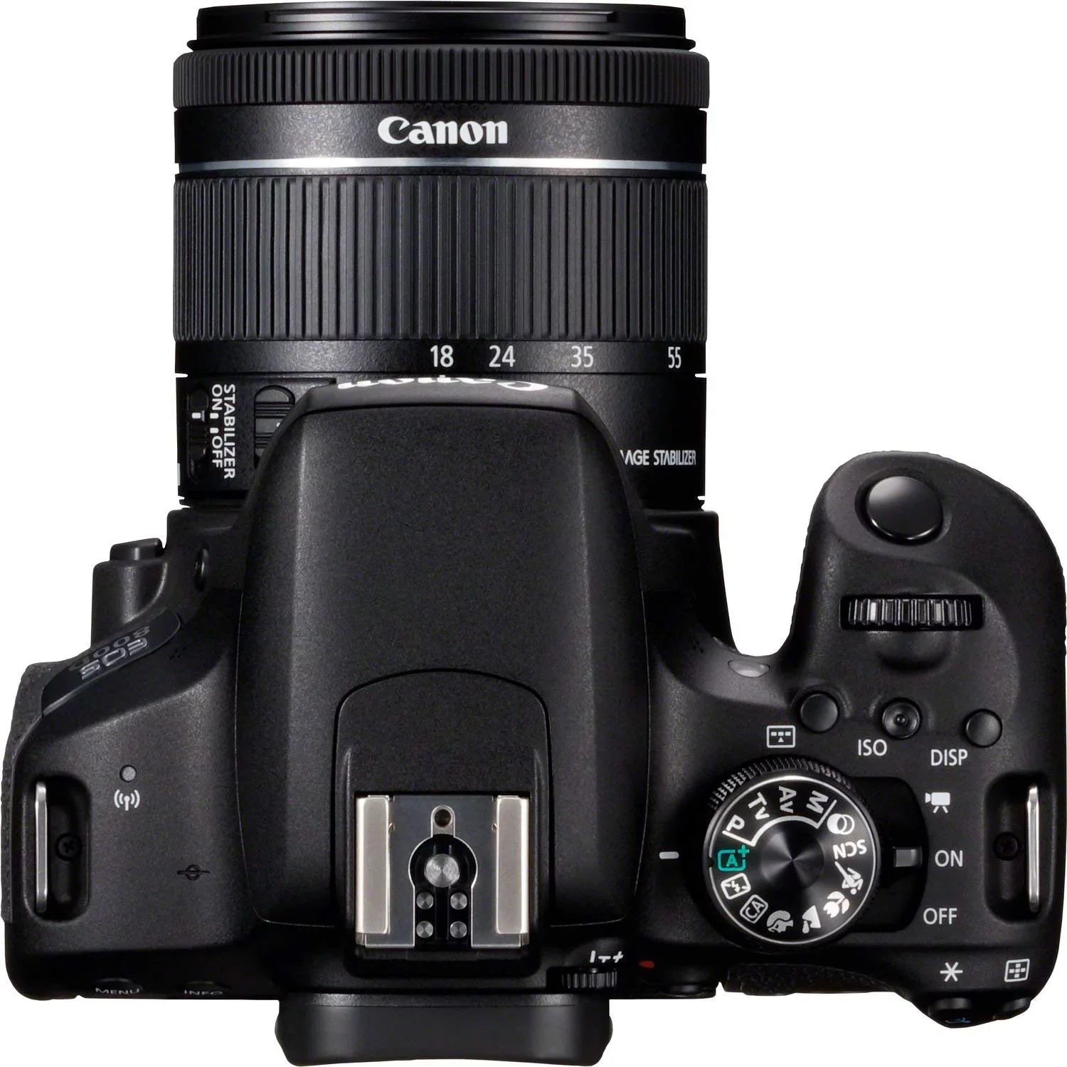 Canon EOS 800D (Rebel T7i) 18-55mm IS STM Lens Bundle SanDisk 32gb SD Card + 3PC Filter Kit