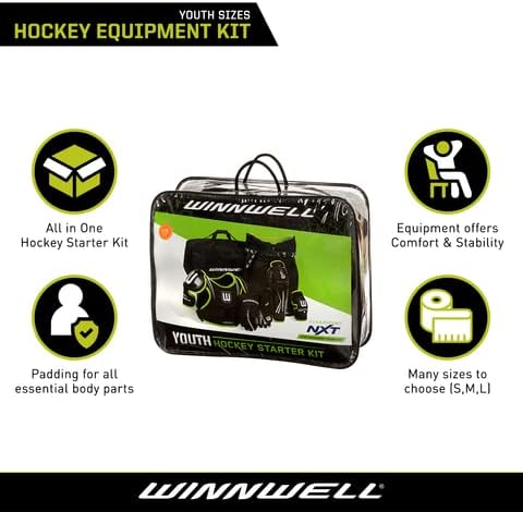 Winnwell Youth Cleansport NXT Hockey Pad and Bag Starter Kit