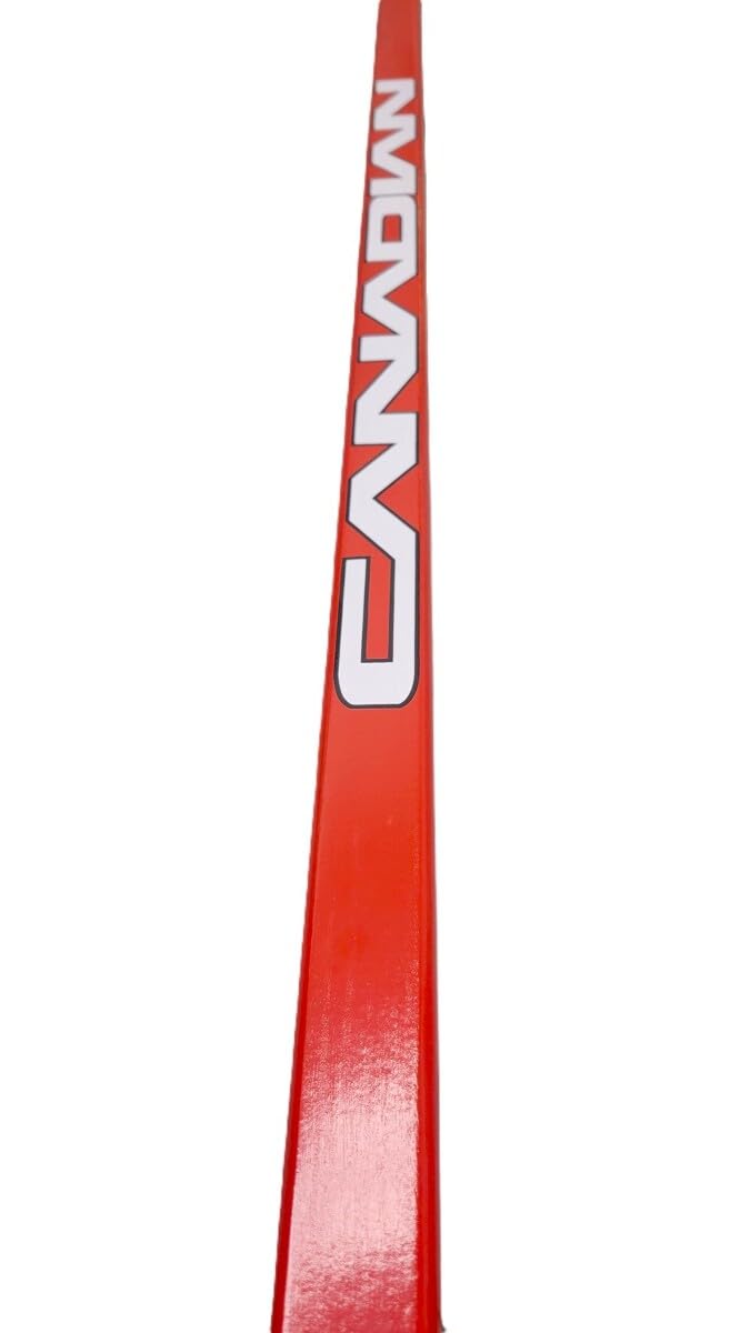 Fischer Canadian Big Red 3-Pack Hockey Sticks - Junior | 50 Flex, P92 Curve | Full ABS Off-Ice Blade, Wood Shaft | Junior, 3 Pack