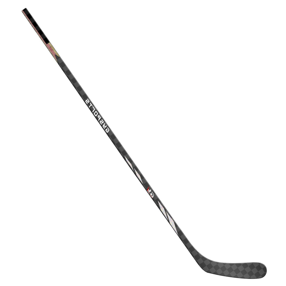GY Ice Hockey Stick Senior Professional 100% Carbon Fibre Hockey Stick Adult 66"" Length, Shaft Woven UD 24K / Fle 75