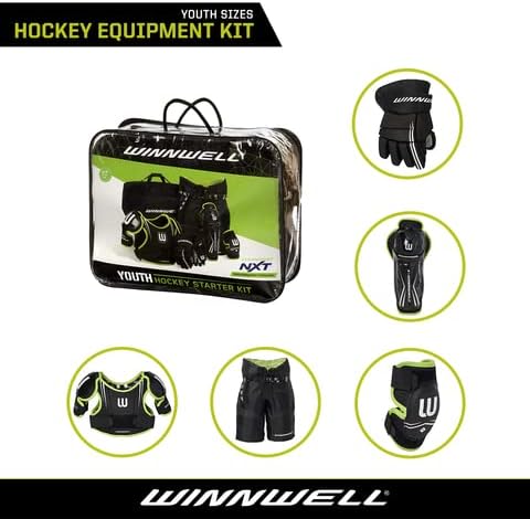 Winnwell Youth Cleansport NXT Hockey Pad and Bag Starter Kit