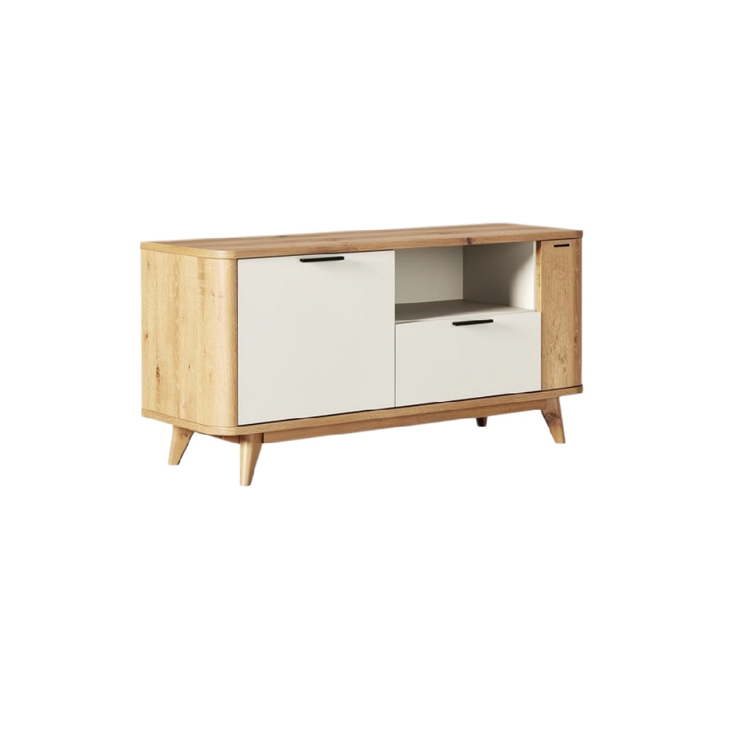 Modern Wood Sideboard with Storage Compartments