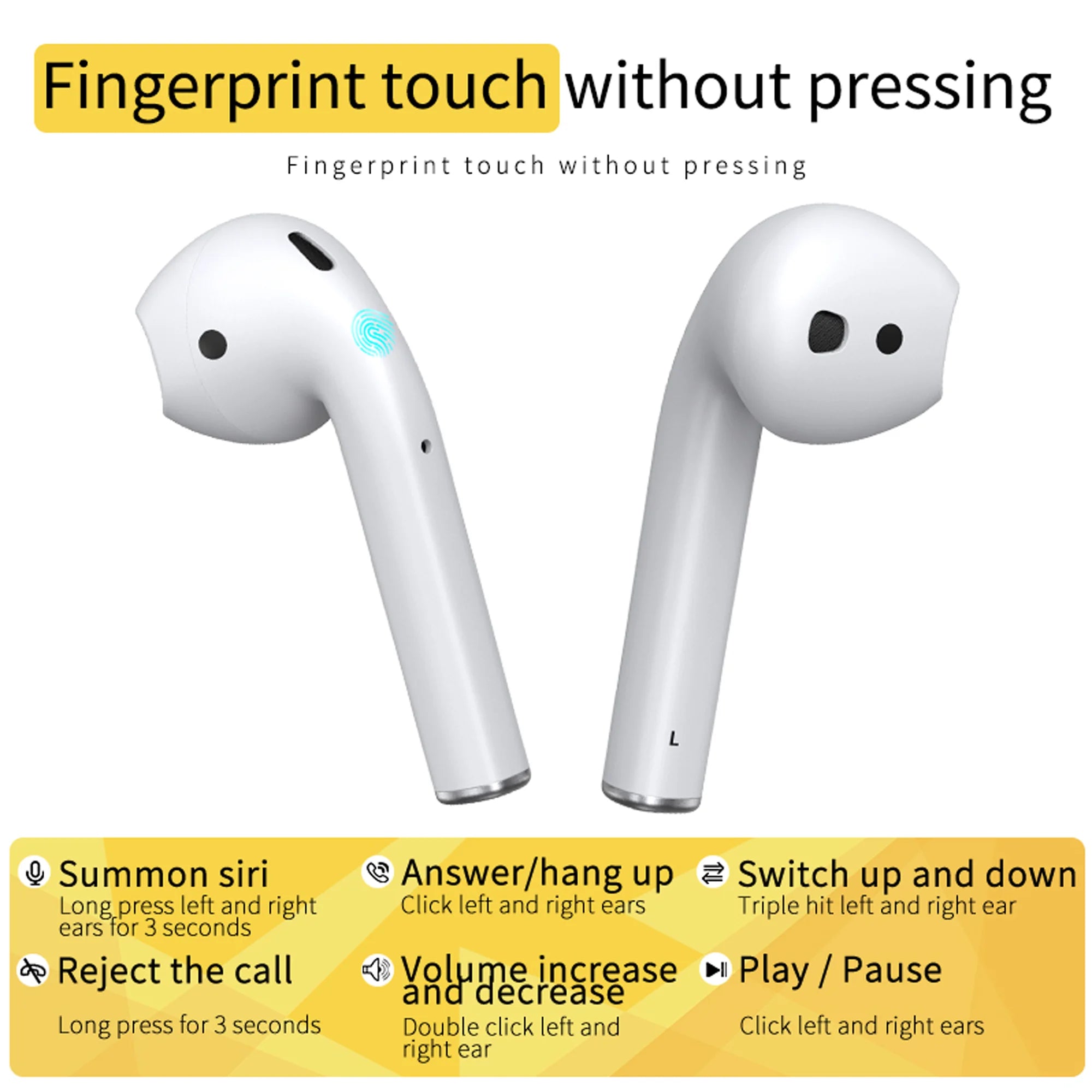 5.0 Second Generation Wireless Earbuds Standby for Up to 72 Hours for and Android