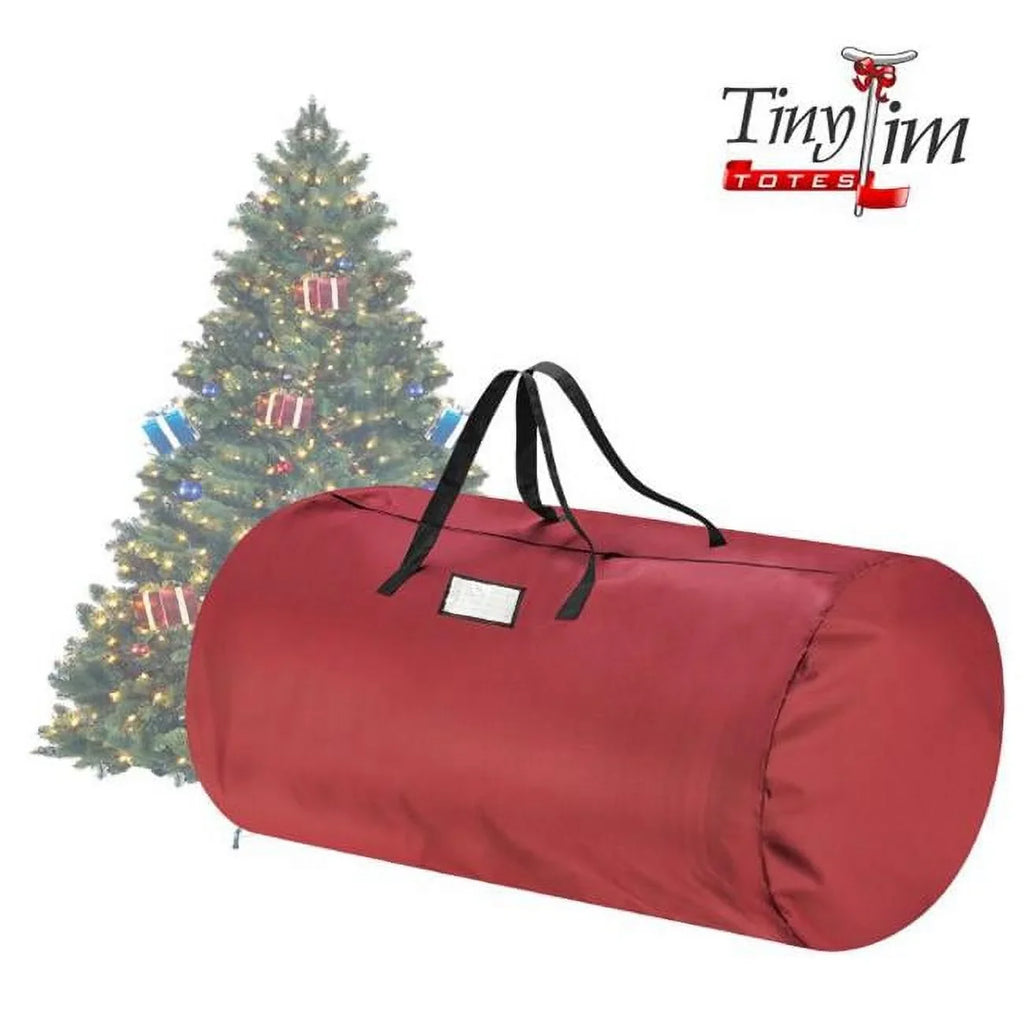 Tiny Tim Totes 83-DT5563 5700 Canvas Christmas Tree Storage Bag - Extra Large - 12 ft. Tree - Red