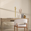 Jennifer Taylor Home Roman 28" Stylized Decorative Bust on White Marble Base, Gold and White Marble