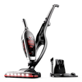 ROOMIE TEC Cordless Vacuum Cleaner, 2 in 1 Handheld, High-Power 2200mAh Li-ion Rechargeable Battery, with Corner Lighting and Upright Charging Base