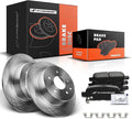 A-Premium 11.48 inch(292 mm) Rear Solid Disc Brake Rotors + Ceramic Pads Kit Compatible with Select Nissan Models - Altima 2002-2020, Juke 2011-2017, Maxima 2004-2008, Sentra 2007-2019, 6-PC Set