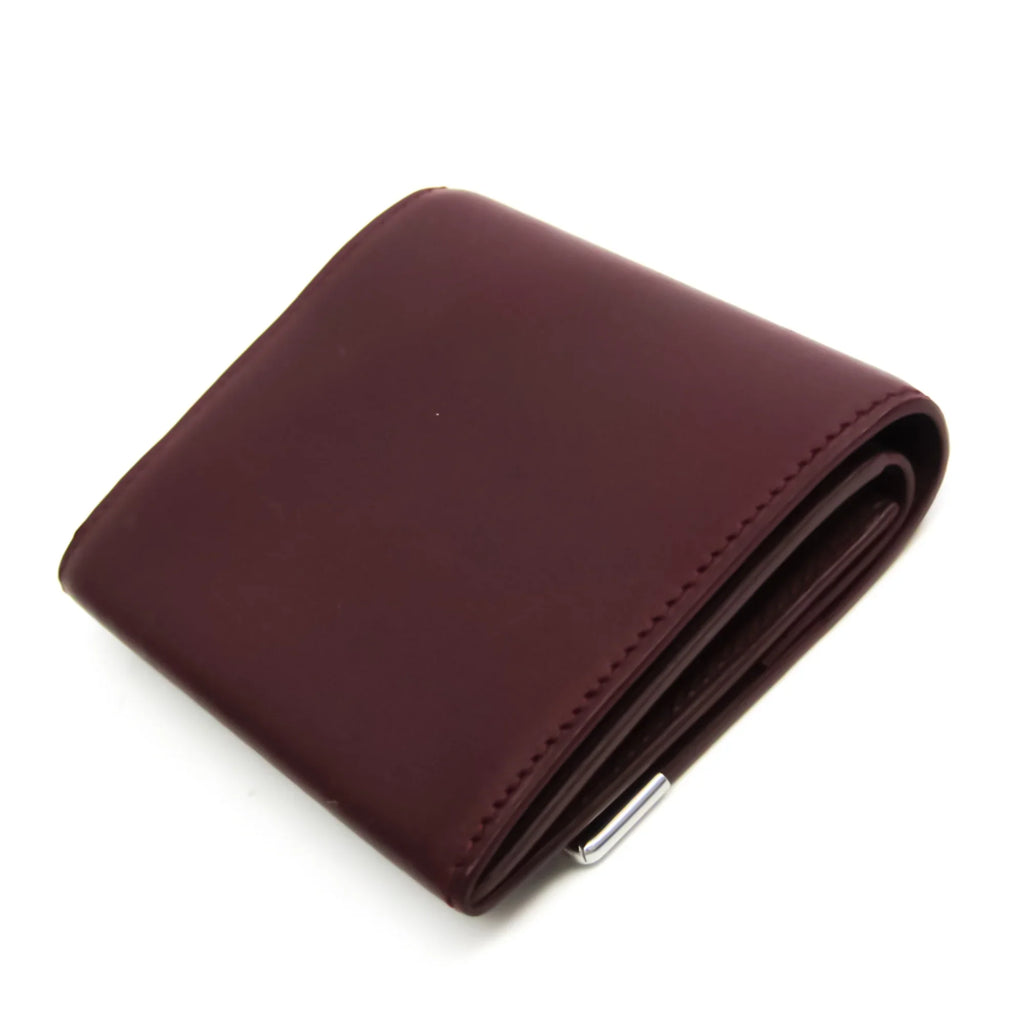 Pre-Owned Cartier Cabochon L3000570 Unisex Calfskin Coin Purse/coin Case Bordeaux (Good)