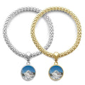 Giant Luxury Cruise Ship Poster Lover Bracelet Bangle Edge Jewelry Couple Chain