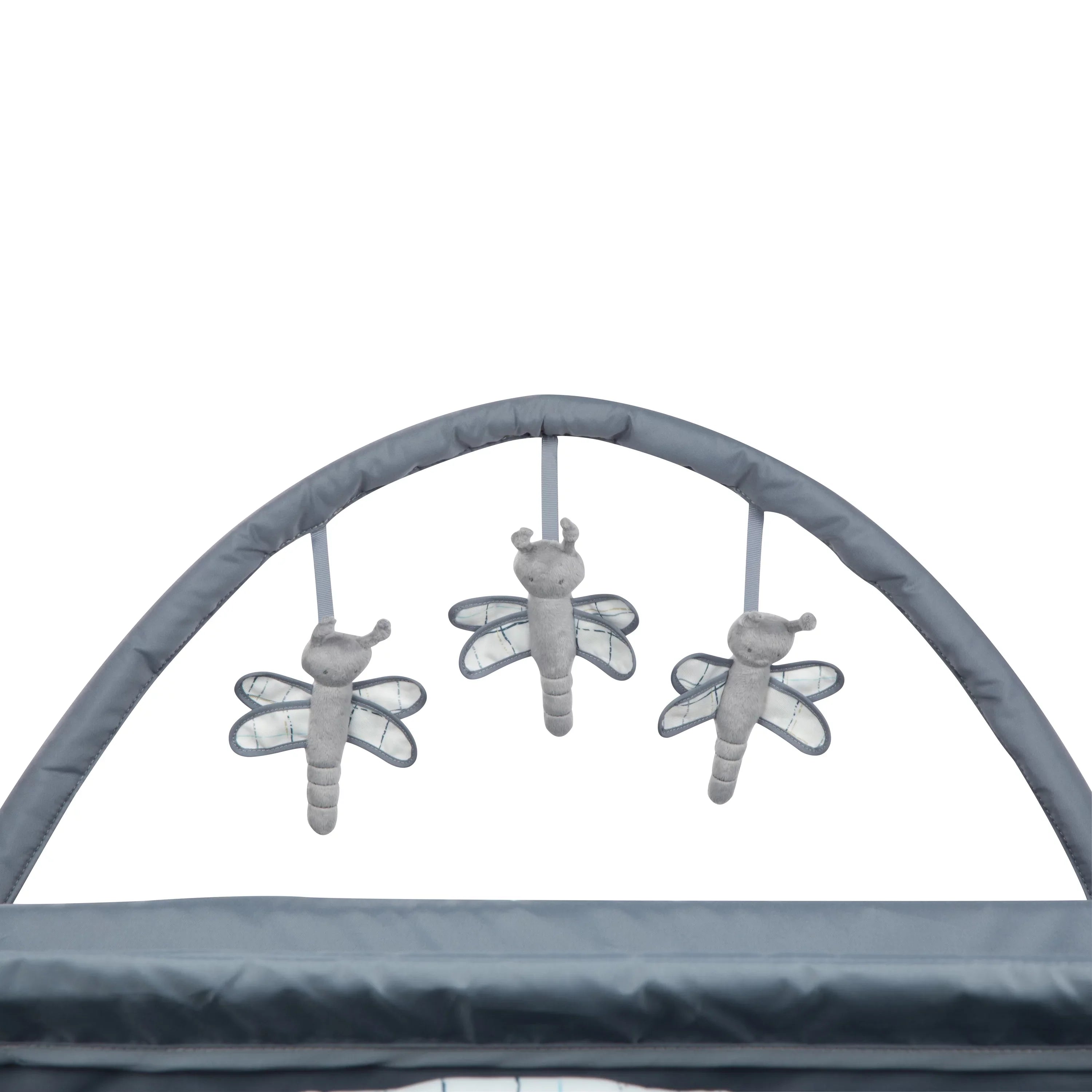 Monbebe Willow Rocking Play Yard with Full Size Bassinet, Plaid