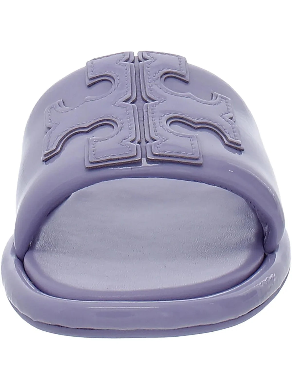 Tory Burch Individuals Double T Sport Slide Leather Slides Flat Sandals
