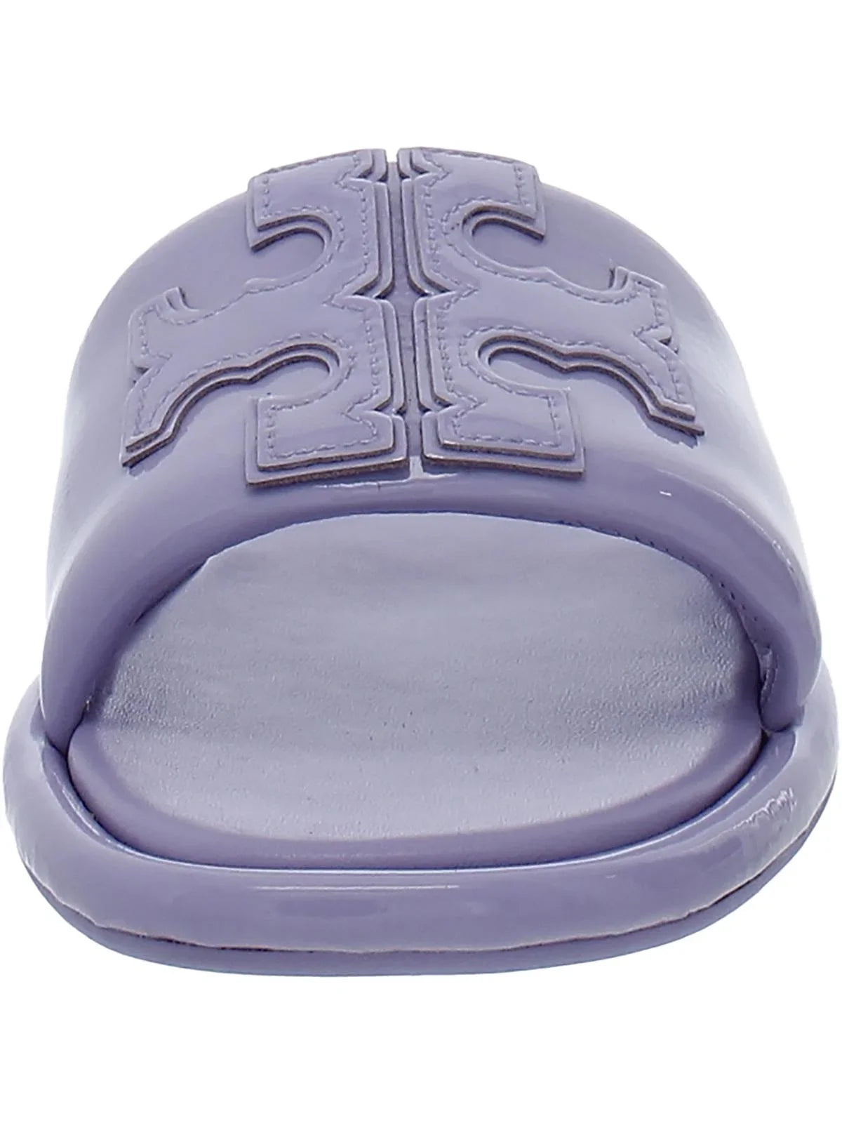 Tory Burch Individuals Double T Sport Slide Leather Slides Flat Sandals