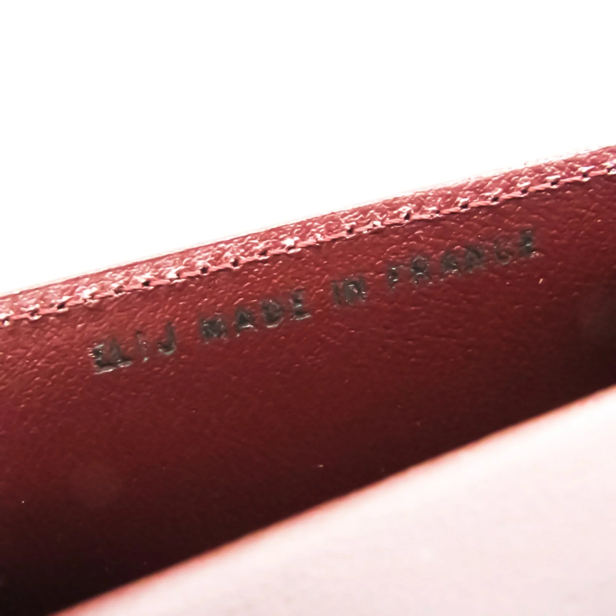 Pre-Owned Cartier Cabochon L3000570 Unisex Calfskin Coin Purse/coin Case Bordeaux (Good)