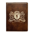 Malone Irish Coat of Arms Leather Passport Wallet