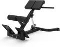 Dual Adjustable Roman Chair Back Extension Bench, 330Lbs Weight Capacity, Adjustable Back Exercise Machine for Core Strength and Back Pain Relief for Home Gym