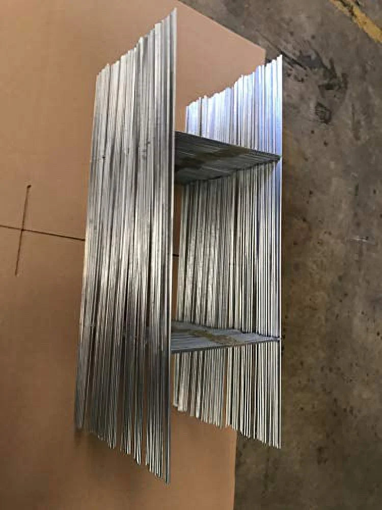 Stake, 50 Metal Stake 10x30 inch x 9 Gauge Galvanized Wire Stake use with 4mm Corrugated Plastic Sign 4mm or 5mm, Pack of 50 Pieces Stake 30'' Tall and 10'' Wide Ship Same Day