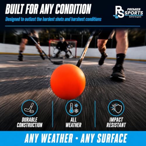 PS Bundle 54â Junior Steel Street Hockey Goal + 12-Pack Street Hockey Balls